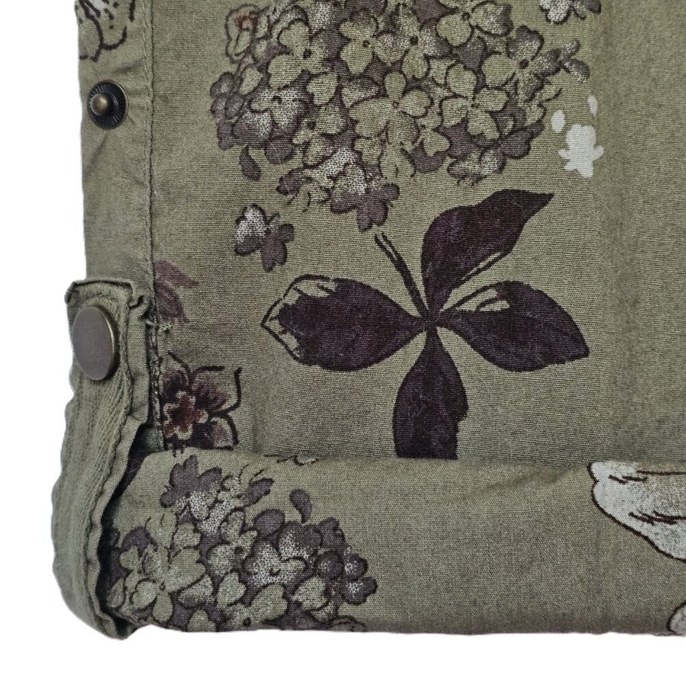 Democracy “Flex”-ellent Utility Pants – Floral Olive Green  Size 14 - Picture 10 of 16